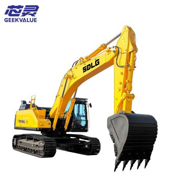 used SDLG medium hydraulic excavator E6375H 